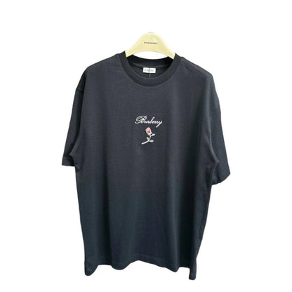 Burberry T-Shirt With Rose Without Collar 'Black'