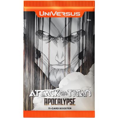Pack de mejora Apocalipsis de Ataque a los Titanes - Pack individual del juego de cartas coleccionables Universus TCG