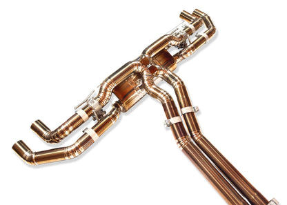Yonristic Audi RSQ8 Exhaust VANTA Edition Valved Catback Doulbe X-pipe 3''