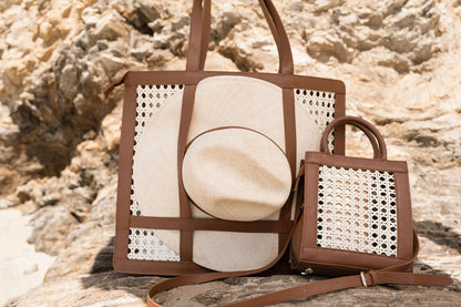 Large Rattan Tote