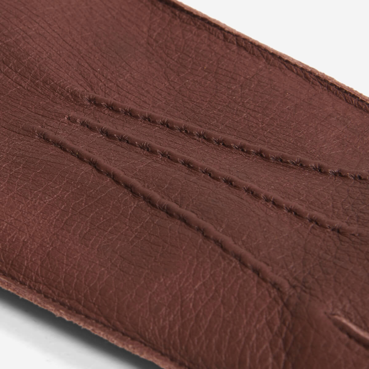 Diego (brown) - Italian gloves made of American deerskin leather with rabbit fur lining — photo 5 of 10