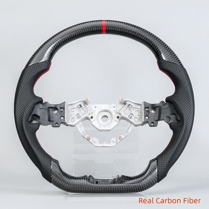 Real Carbon Fiber LED Steering Wheel for Nissan Z Fairlady 400Z RZ34 2023–2026 with Perforated Leather Grip