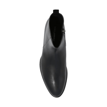 Dolce & Gabbana Leather Ankle Boots