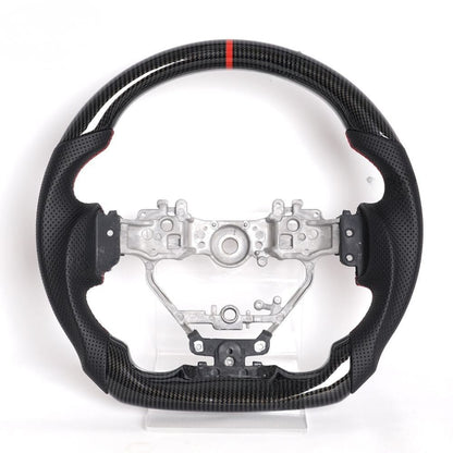 Carbon Fiber Steering Wheel for Lexus IS 2013-2025 & RC F NX300 2015-2020 Red Leather