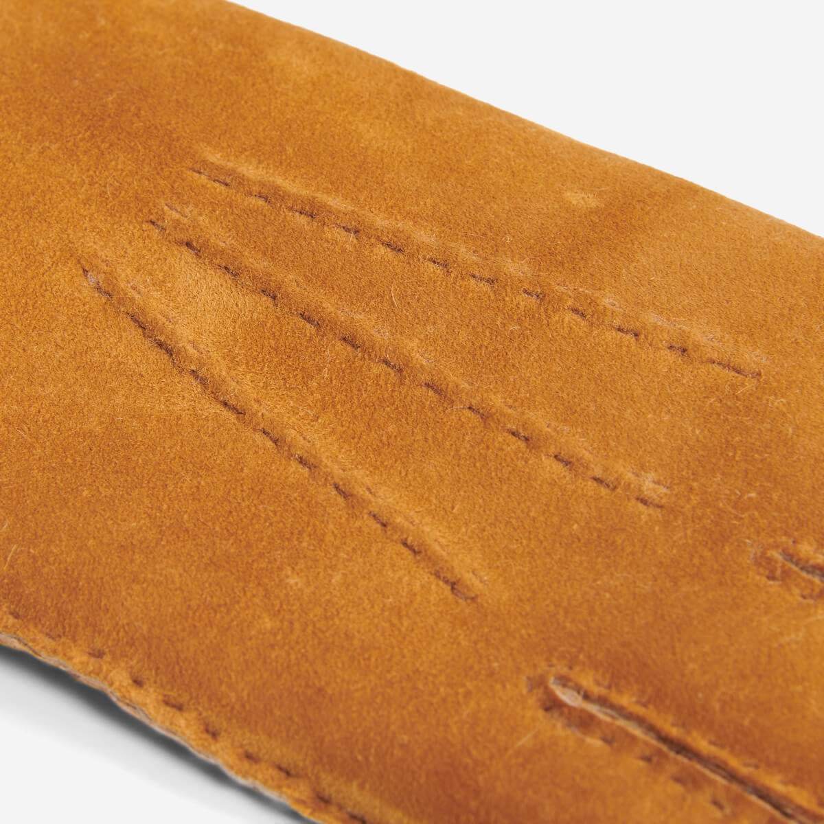 Beatrice  - Italian suede leather gloves with luxurious natural sheep fur lining — photo 5 of 10