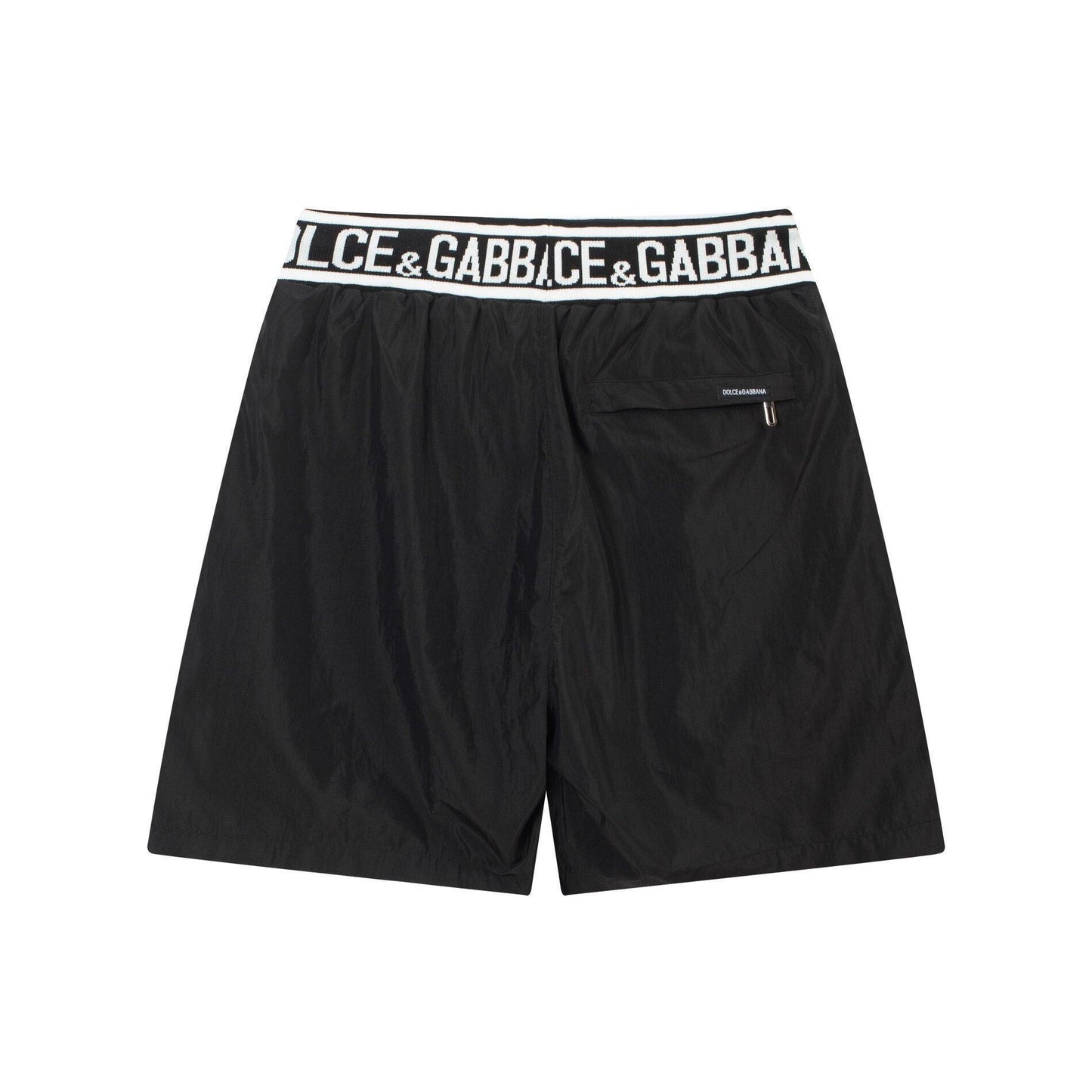 Dolce Gabbana Knit Basketball Shorts 'Black/White'