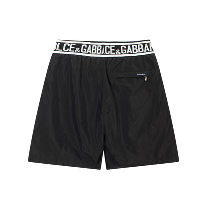 Dolce Gabbana Knit Basketball Shorts 'Black/White'