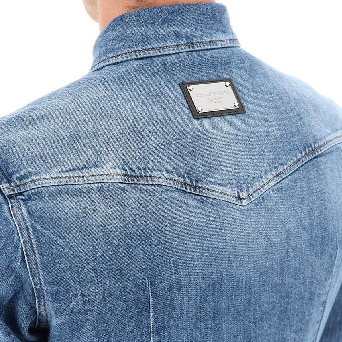 Dolce & Gabbana Cotton Denim Shirt