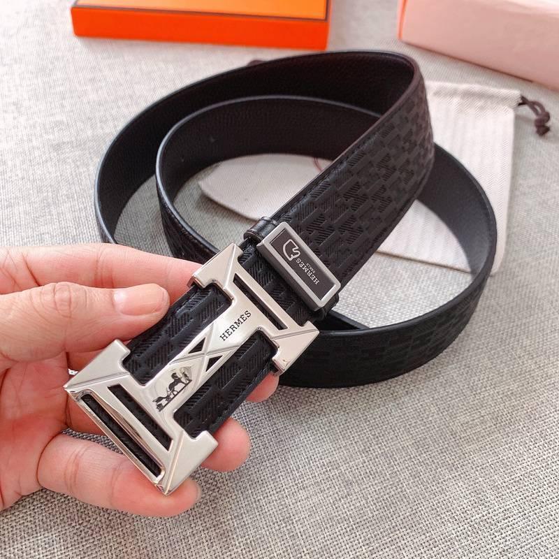 Hermes Men Buckle Belt 'Black'