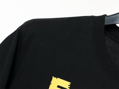 Fendi T-Shirt without Collar 'Black-Yellow'