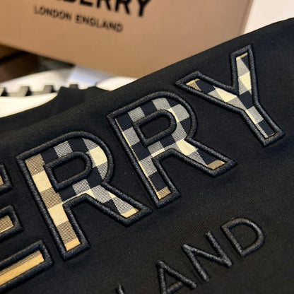 Burberry T-Shirt Without Collar 'Black & Beige'