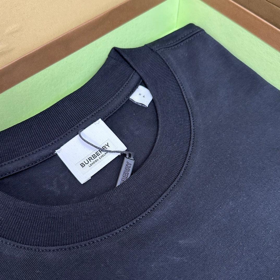 Burberry T-Shirt Without Collar 'Black & Beige' – Luxury Casual Wear