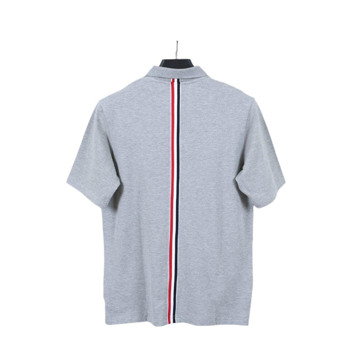 Thom Browne Grey T-Shirt with Collar