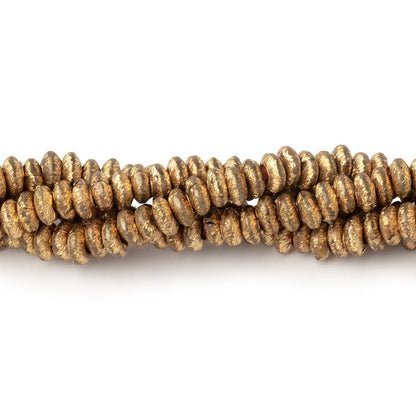 4mm Brushed Disc Beads