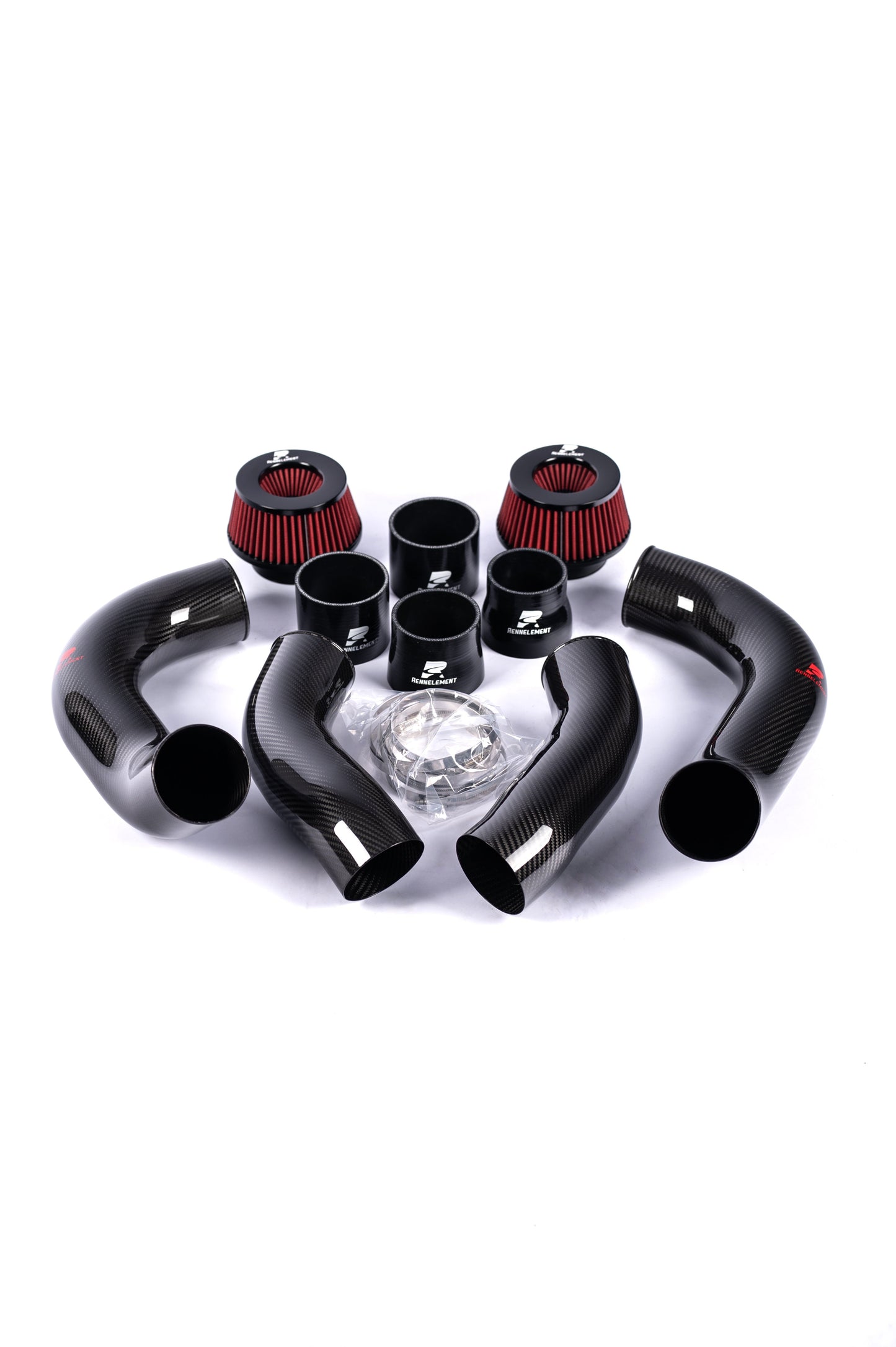 RENNELEMENT G90/G99 M5 3.5” Dry Carbon Fiber Front Mount Intake System