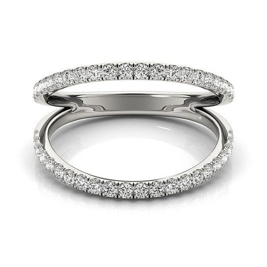 14k White Gold Diamond Split Band Ring (1/4 cttw) — photo 2 of 8