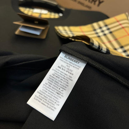 Burberry T-Shirt Without Collar 'Black & Beige'