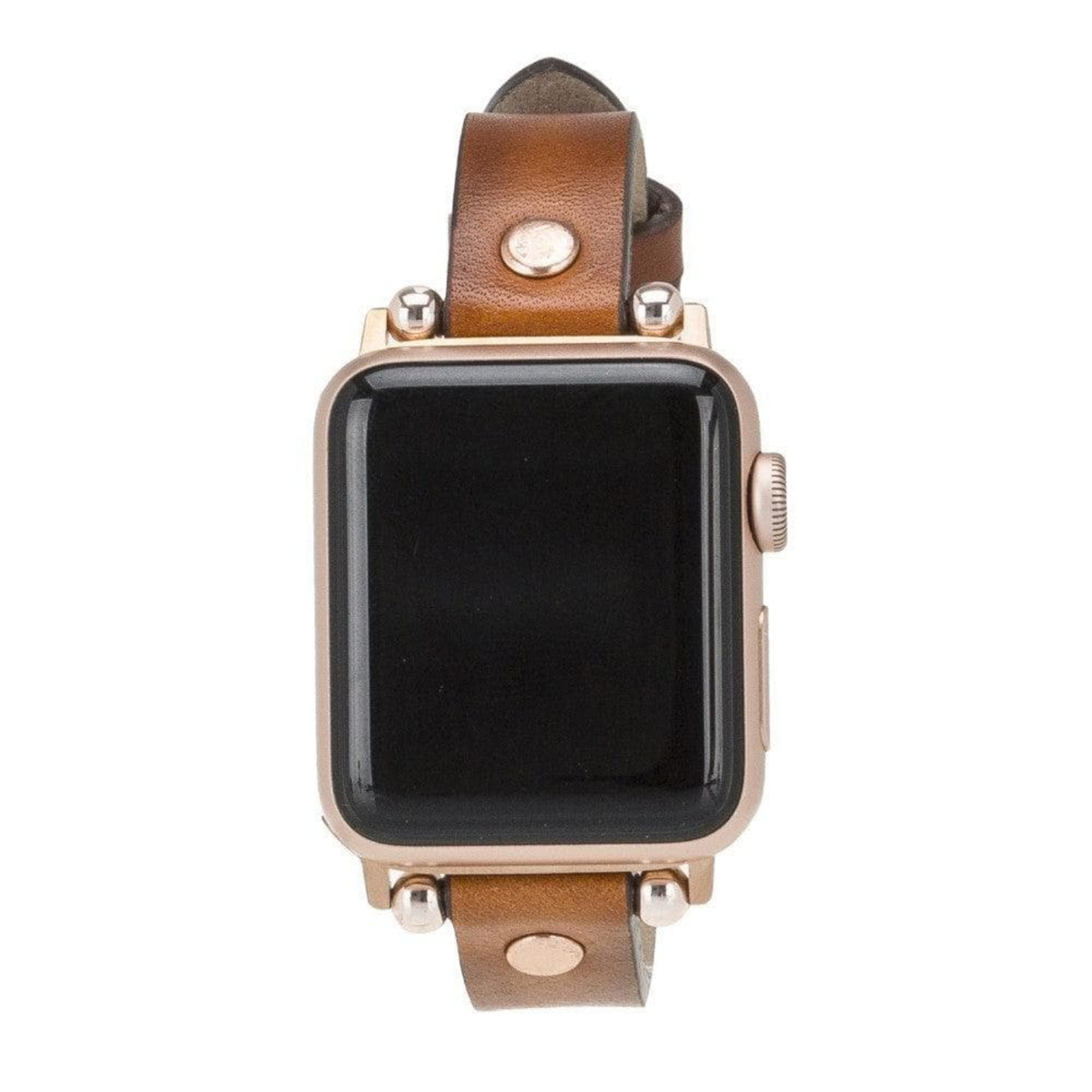 Apple Watch Rustic Brown Leather Strap - Detroit