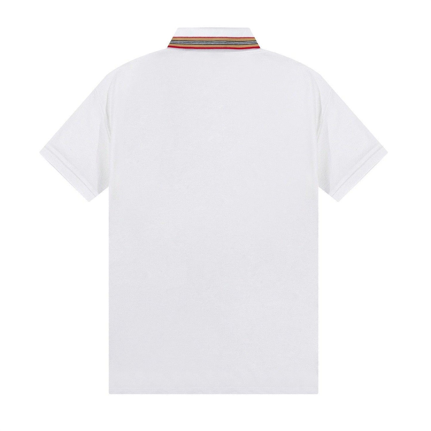 Burberry White T-Shirt With Collar
