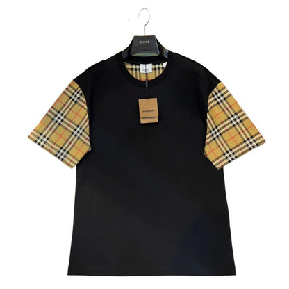 Burberry T-Shirt Without Collar 'Black & Beige'