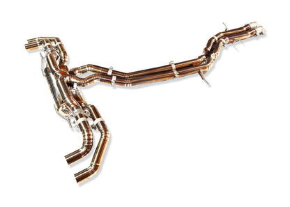 Yonristic Audi RSQ8 Exhaust VANTA Edition Valved Catback Doulbe X-pipe 3''