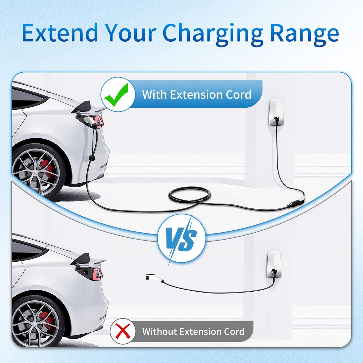 WenStorm Tesla/NACS Extension Cord 50A 240V