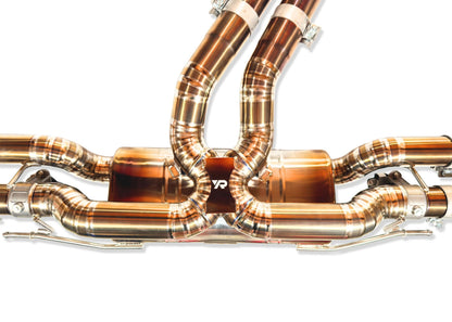 Yonristic Audi RSQ8 Exhaust VANTA Edition Valved Catback Doulbe X-pipe 3'' — photo 2 of 10
