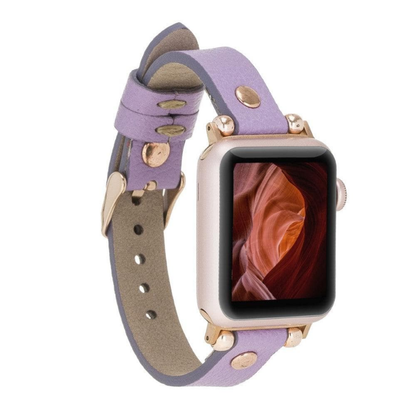 Apple Watch Light Purple Leather Strap - Detroit