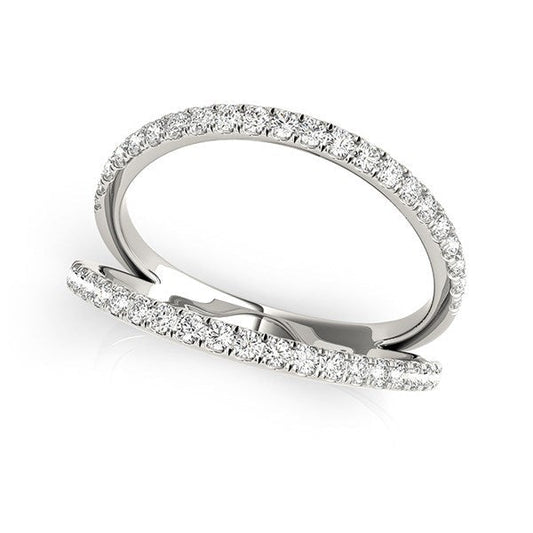 14k White Gold Diamond Split Band Ring (1/4 cttw) — photo 1 of 8