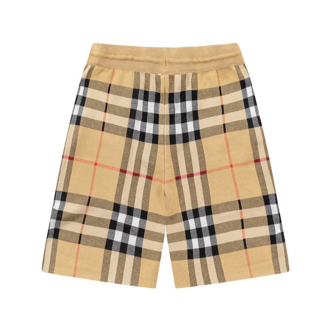 Burberry Men's Striped Cotton Knit Basketball Shorts 'Beige'