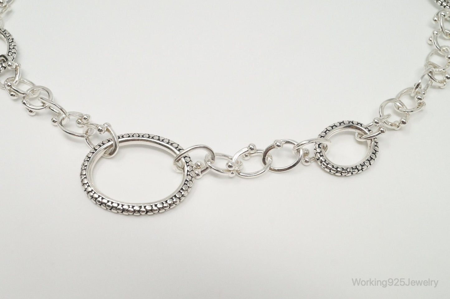 Designer Michael Dawkins Link Sterling Silver Necklace