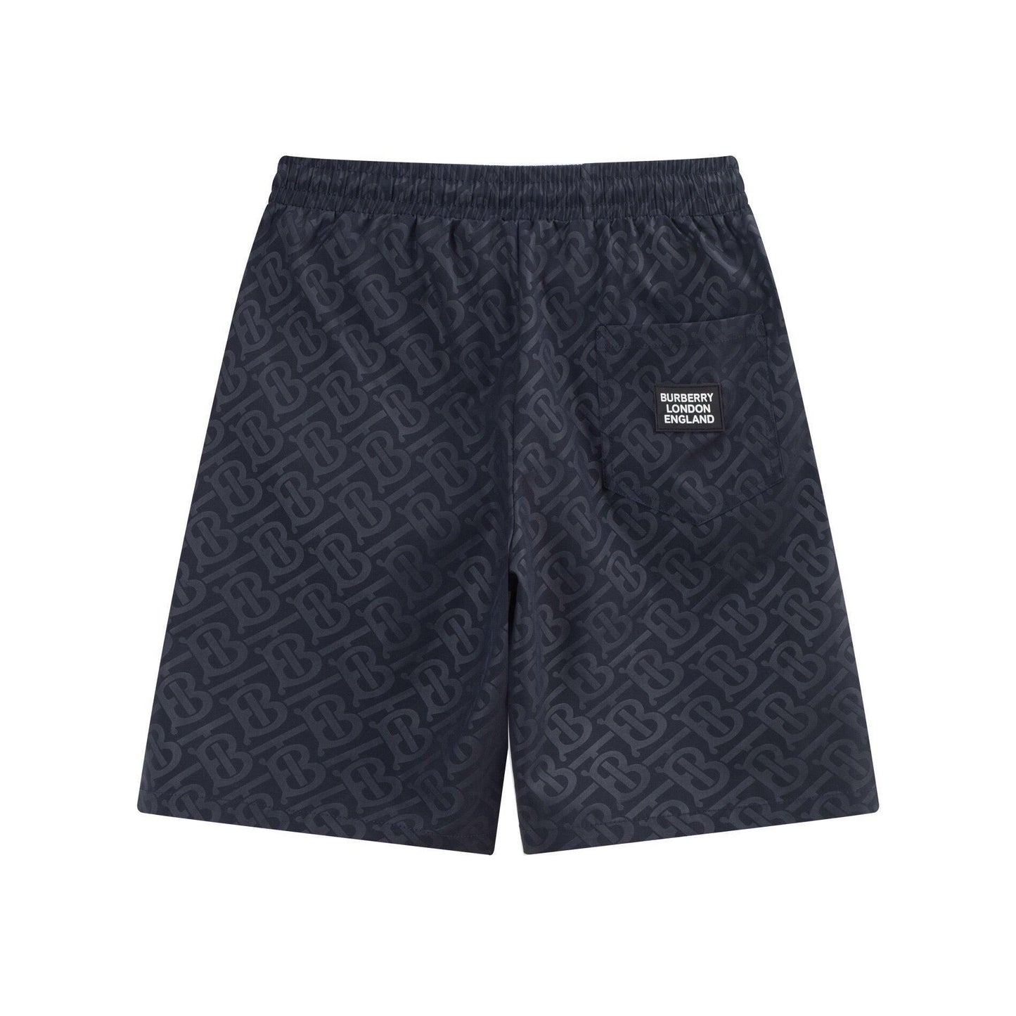 Burberry Men's Striped Cotton Knit Basketball Shorts 'Navy'