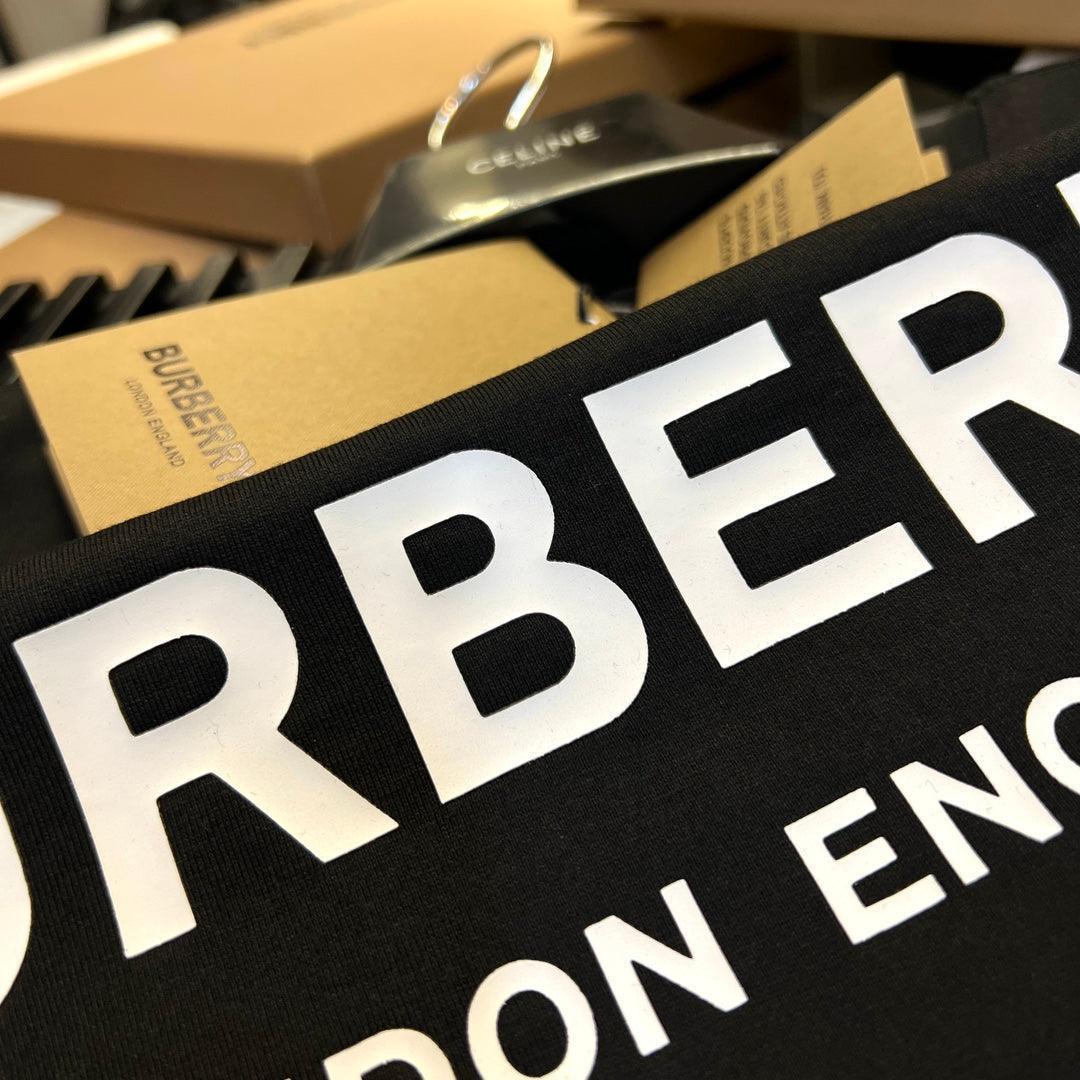 Burberry T-Shirt Without Collar 'Black & White'