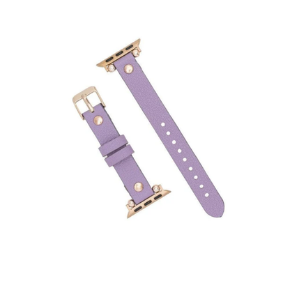 Apple Watch Light Purple Leather Strap - Detroit