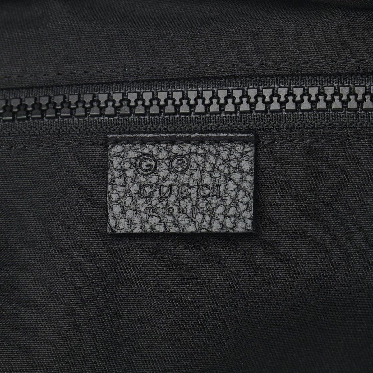 Gucci Nylon Monogram Slim Backpack Black