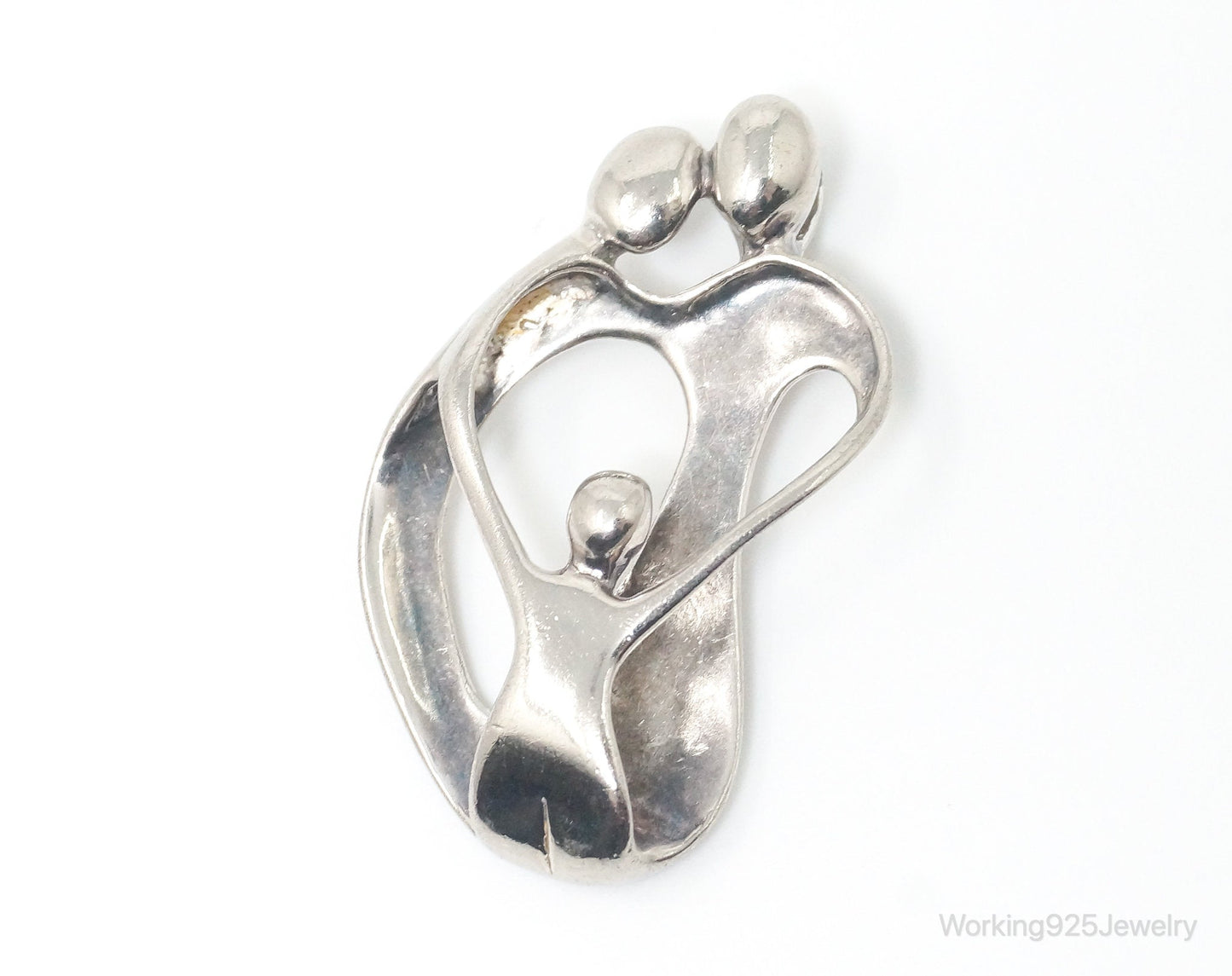 Vintage Native American Carolyn Pollack Relios Family Sterling Silver Pendant