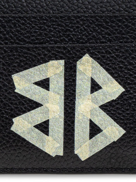 BALENCIAGA Cash Tape Type Mini Leather Card Case