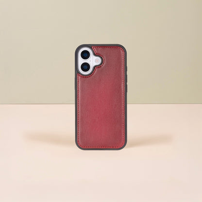 Leathere iPhone 17 Wallet Case – Red Edition - New York