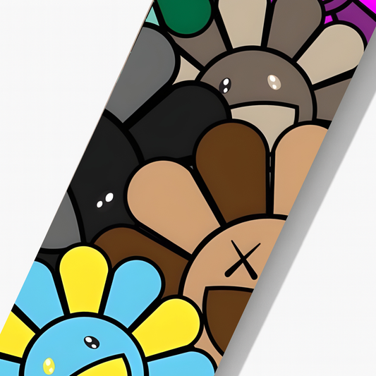 Takashi Murakami Inspired Flower Skateboard