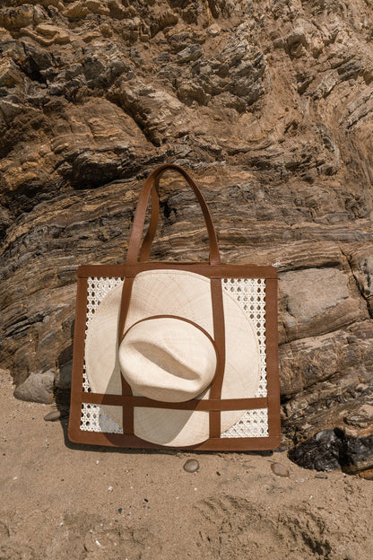 Large Rattan Tote