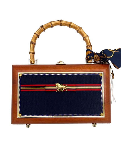 Equestrian Preppy Toile Bag
