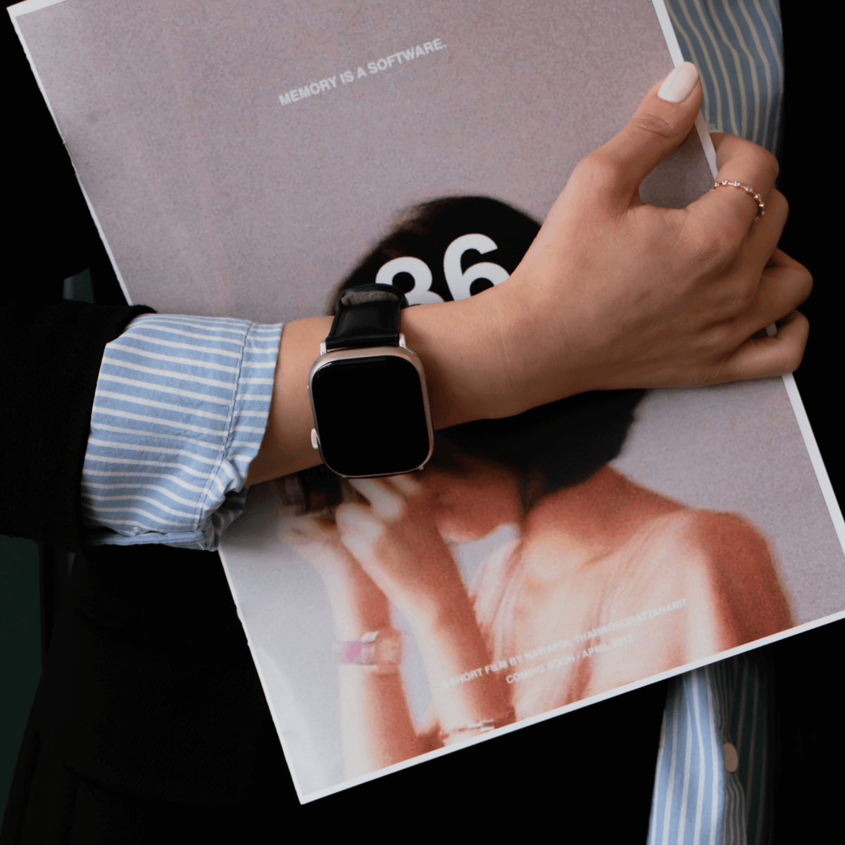 Apple Watch Green Leather Strap - Boston