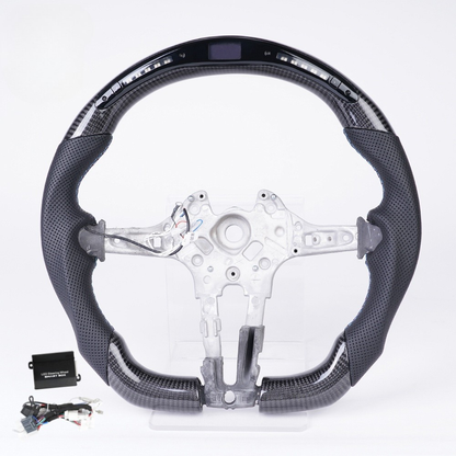 Real Carbon Fiber LED Steering Wheel for BMW M3 F30 F80 F82 F87 F32 F36 & F Series Models (Non-Heated)