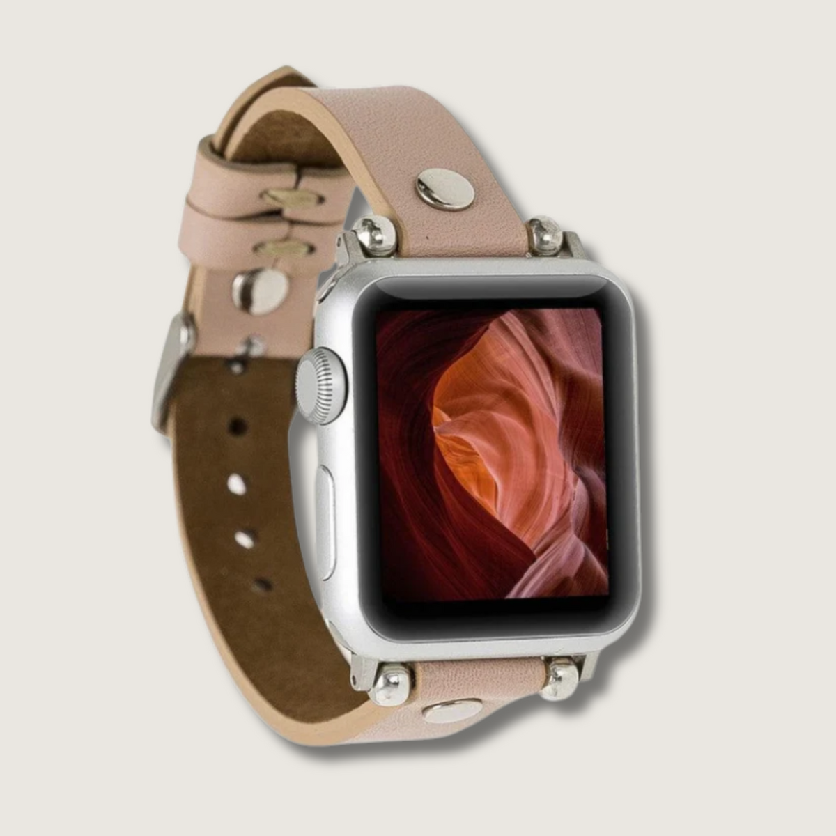 Apple Watch Nude Leather Strap - Detroit