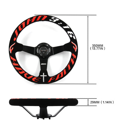 Have Faith Steering Wheel + Hub Adapter Kit For  BMW E46 M3 316 318 320 323 325 328 330 Mini Cooper