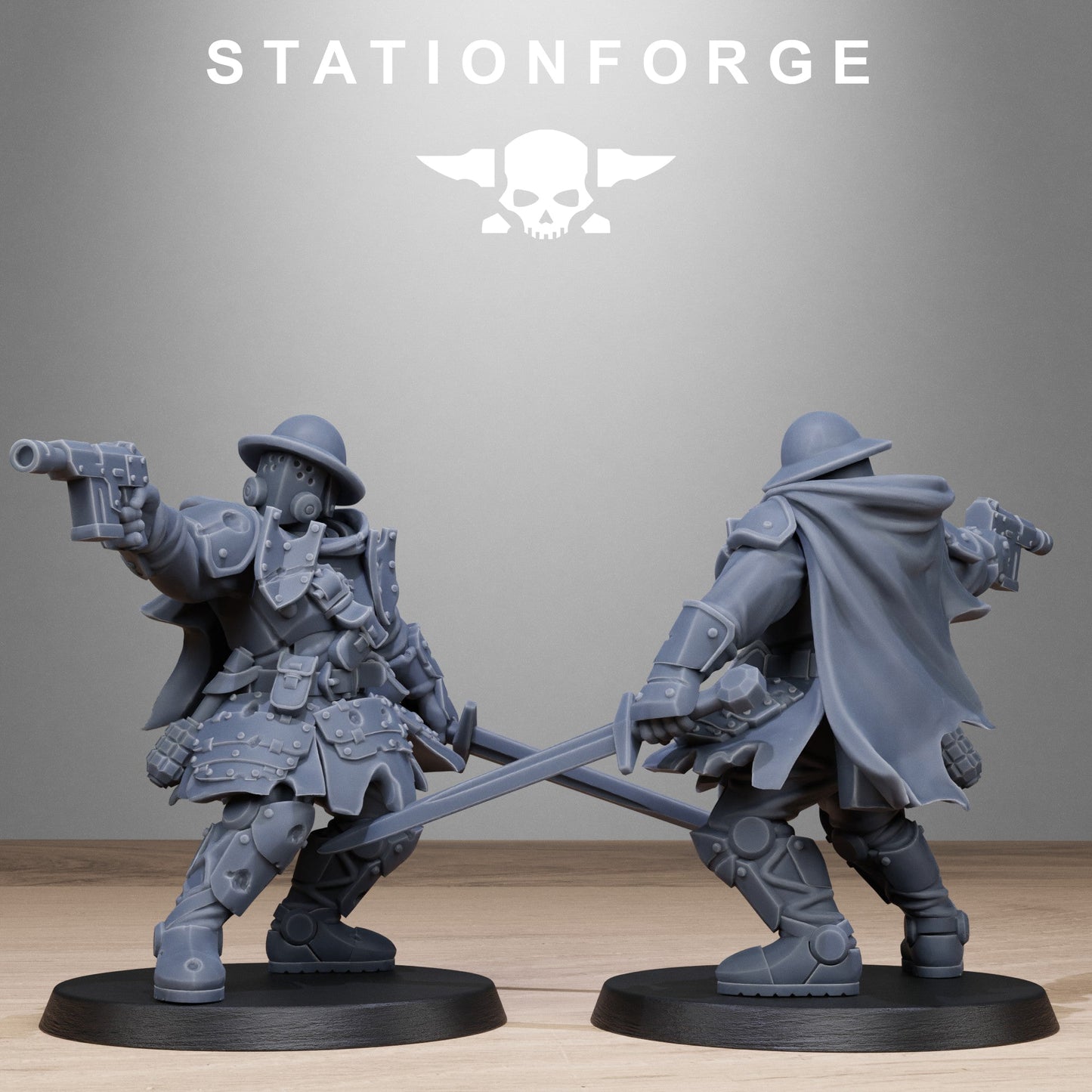 Bloodwardens de RoyalGuard impresos en 3D por StationForge Miniatures