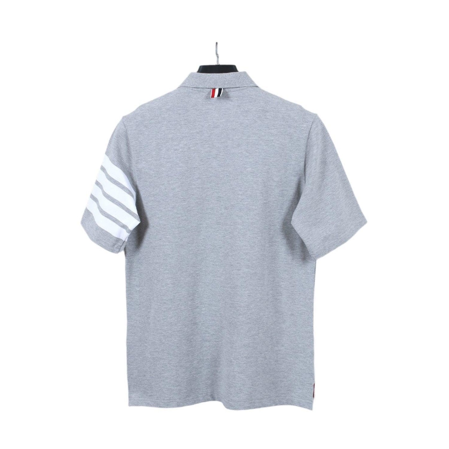 Thom Browne Grey T-Shirt with Collar