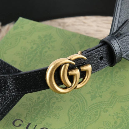 Gucci GG-buckle canvas Women belt 'Black'
