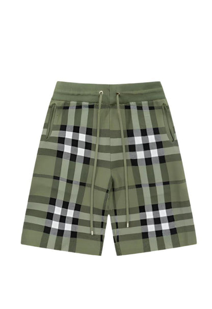 Burberry Men's Striped Cotton Knit Basketball Shorts 'Green'