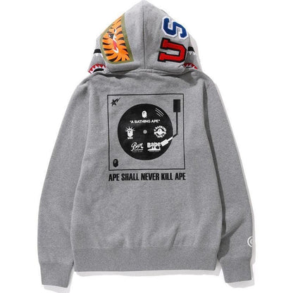 BAPE ABC CAMO SHARK WIDE FIT FULL ZIP DOUBLE A Bathing Ape - Grey
